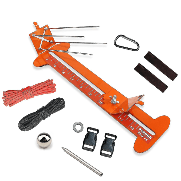 2-i-1 Paracord jig kit Justerbar längd Armband Maker Kit DIY Craft Verktyg 4\" till 13\", Orange Orange