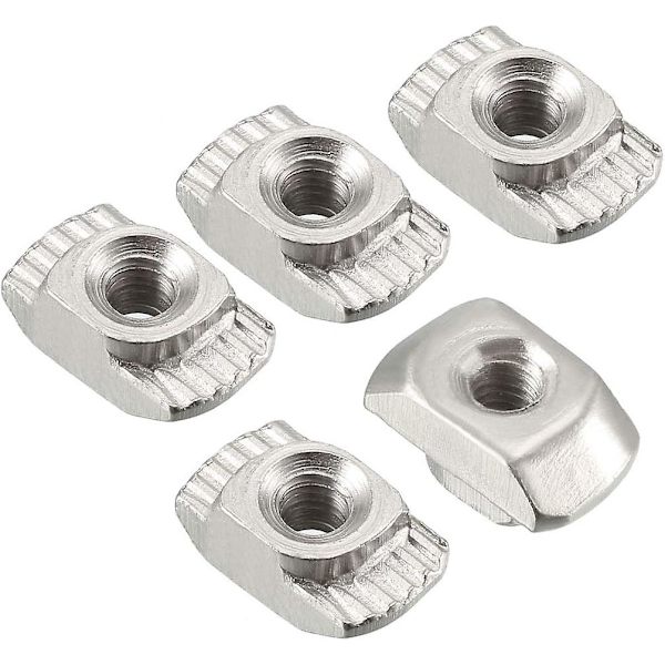 Kartglidande T-spårmuttrar, M3 halvrund rulle i T-mutter för 2020-serie aluminiumprofil, 10-pack M3