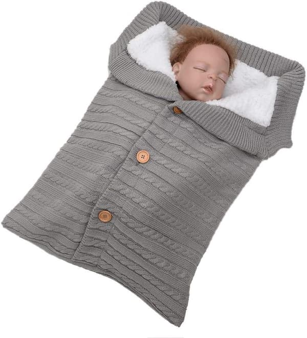 Utendørs babyvognknapp sovepose (lys blå) 1 stk light blue
