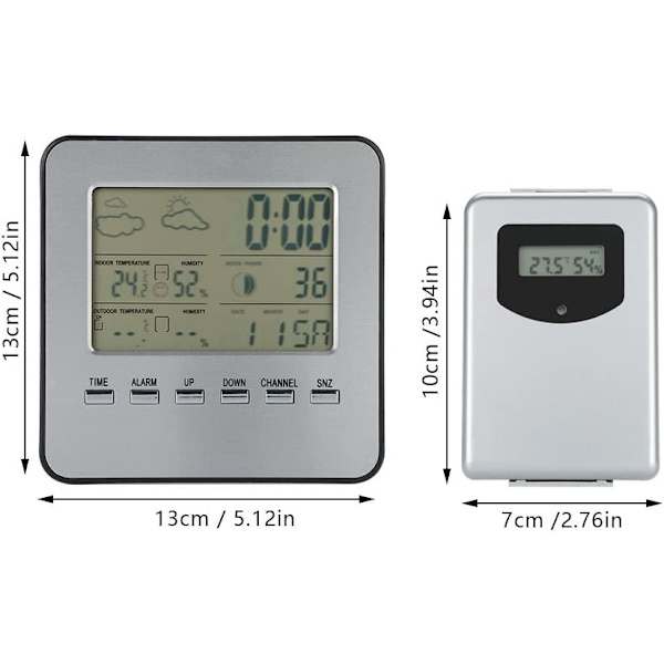 Termometer Hygrometer i Digital Trådlös Meteorologisk Station