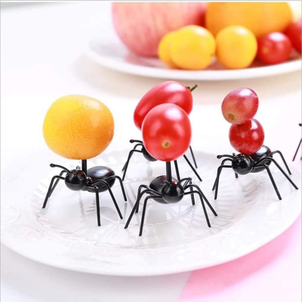 12-pack myrarbetarpartyplockar fruktgaffel snacks dessert serveringsgafflar