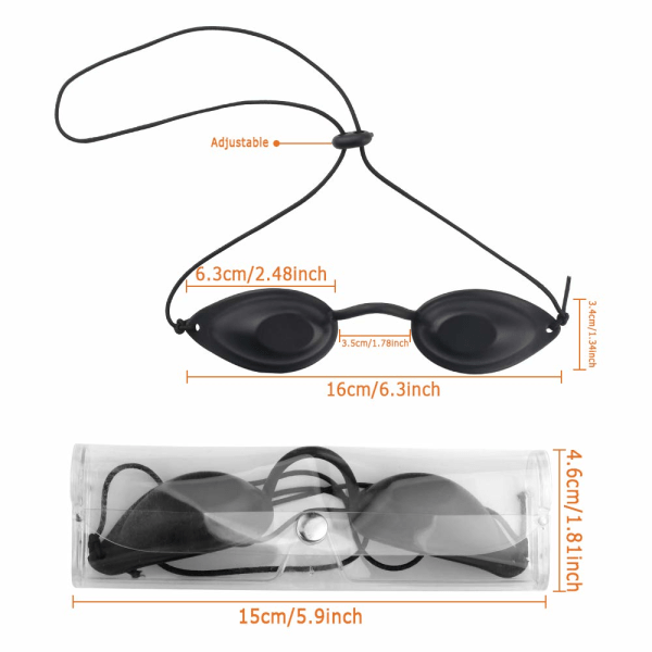3 st solariumsglasögon, UV-ögonskyddsglasögon, solariestudio ögonskydd, för laserterapi, IPL hårborttagning