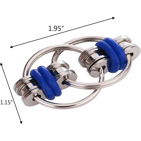 Stressreducerare för cykelkedjor, fidgetreducerare för vuxna och barn (3-pack)