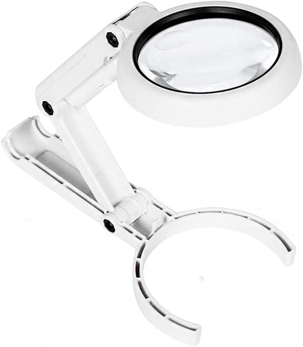 Skrivebordsforstørrelsesglass 8 LED-lys USB-lading Optisk 5X 11X Lupeobjektiv