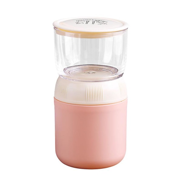 Cereal Cup 700 ml Lunch Pot Yoghurt Cup Kaffeekanne für Kinder Büroangestellte Frühstück（Rosa） Pink