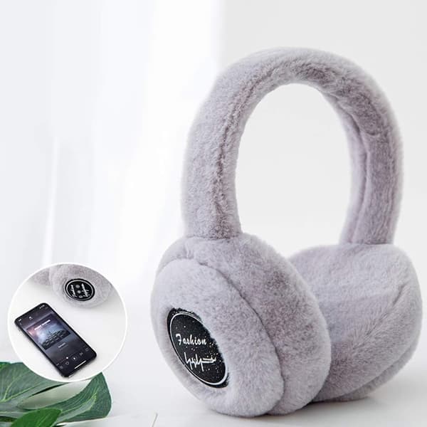 Vintervarme Bluetooth 5.0 musik ørevarmere trådløst opkald (Hvid)