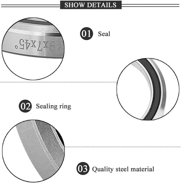 Stålcykellagertätningsringlagerdelar reparation och utbyte (52MM) 52mm