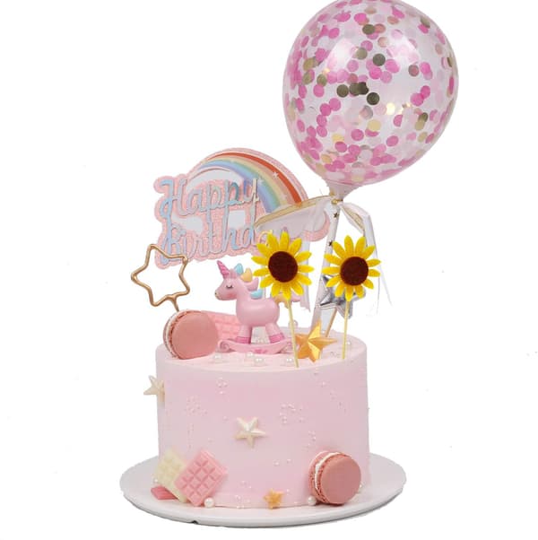 24 STK Søde Solsikke Cupcake Toppere Frugtpinde Kagepynt