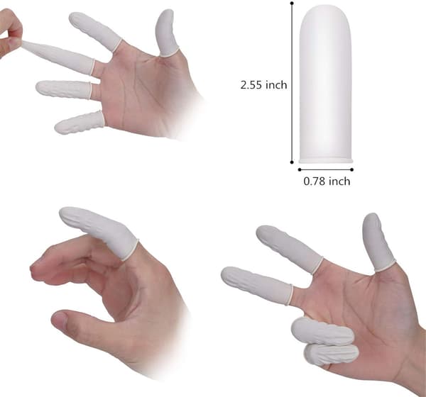 Finger Cots Latex, Finger Protectors(Ca 800 st)