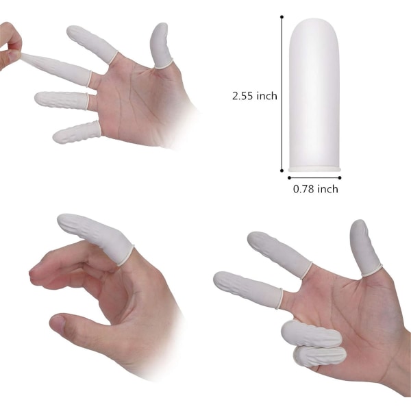 Fingersängar Latex, Fingerskydd (Ca 100 st)