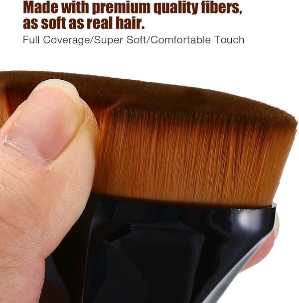 Foundation Makeup Brush, Multipurpose for Blending Liquid or Flawless Powder Makeup (Black)