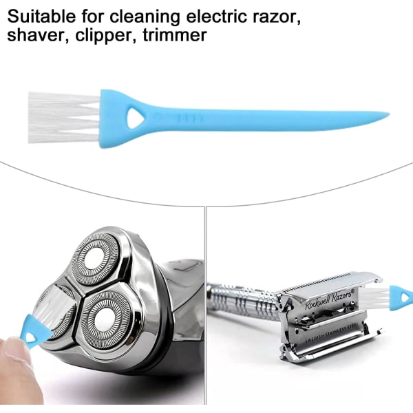 8 delar Razor Cleaning Brush, Ersättning Razor Cleaning Brush Set, Rengöring av ledande golv