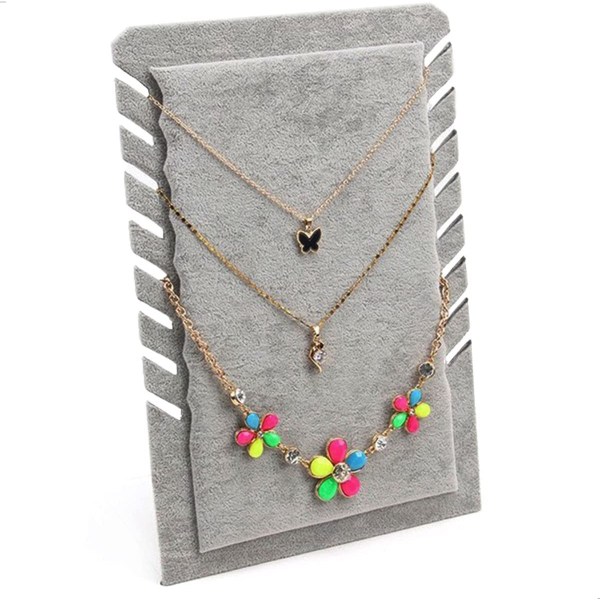 Sammet kedja stå halsband display inklusive, smycken stativ hängande förvaring smycken kedjor