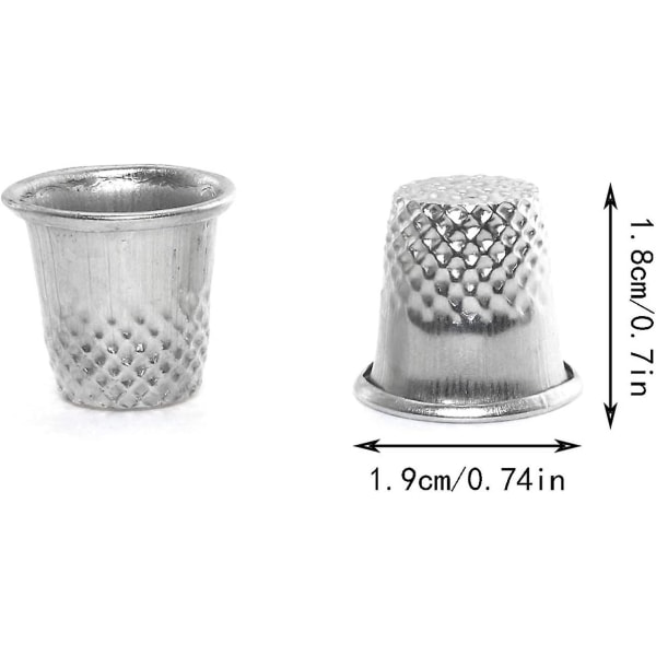 20 st symaskinsfingerborgar fingerskydd verktyg metall DIY handgjorda tillbehör