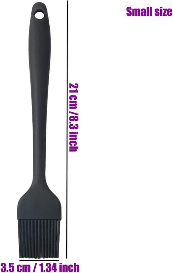 Køkkenbørste, bagepensel, silikone bagepensel, silikone grillbørste 21 cm