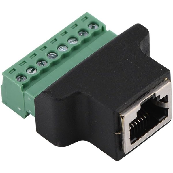 Lödfri RJ45 honnätverkskabelhuvud 8-stiftsuttag skruv RJ45-kontakt