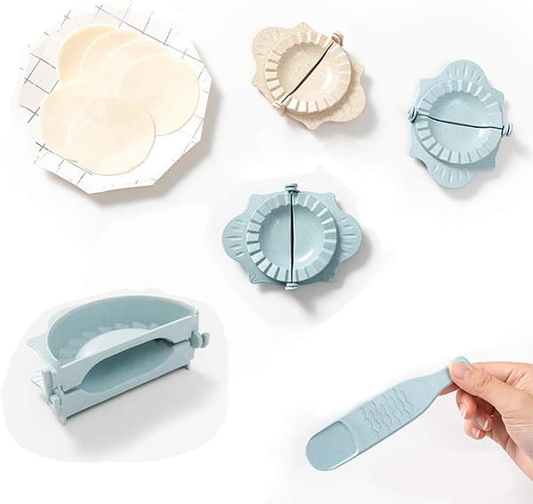 Plast Wonton Bestick Set 13 x 8 cm Hem Dumpling Press Plånbok 2 st