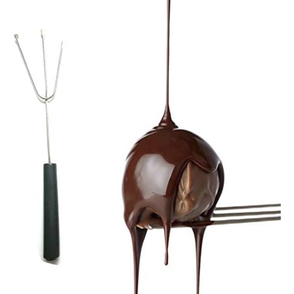 6-delad chokladdoppade gaffelset baktillbehör i rostfritt stål fonduegafflar DIY dekorationsverktyg set