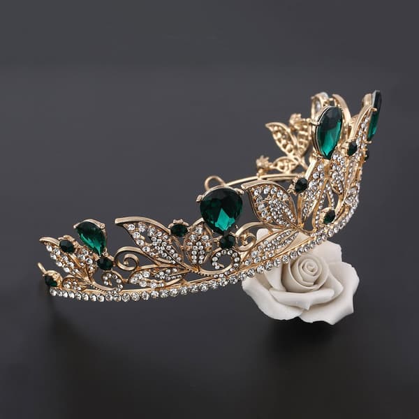 Rhinestone Prinsesse Bryllup Brude Bal Tiara Krone Pandebånd