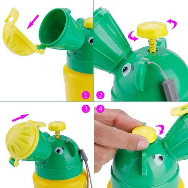 Bärbar spädbarnsurinpotta 500 ml nödpotta (pojke) 1 st
