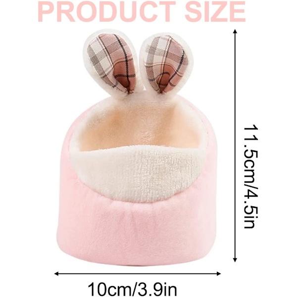 Hamsterhus Mysig Djurhus Grott Sängar Mjuk Säng Smådjur pink