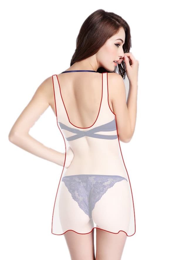 Dame Deep U Multiway Plunge BH Push Up BH Undertøj