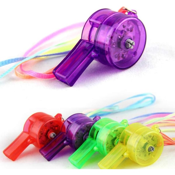 5st blinkande visselpipa lyser upp i mörkret Toy Noise Maker Toy LED Party Favors Gifts