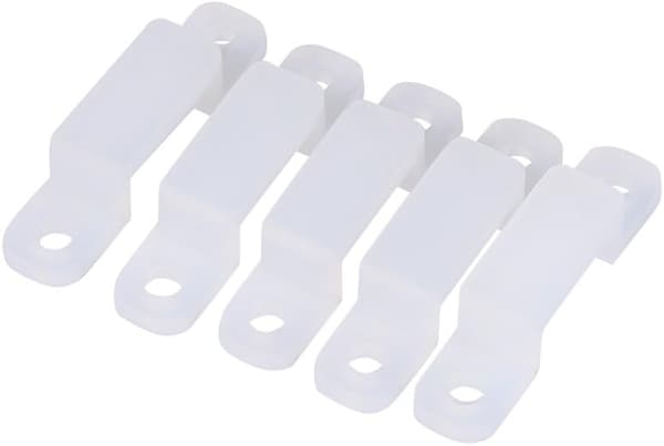 LED-valopalkin silikonikiinnikeklipsi (8mm) 100 kpl