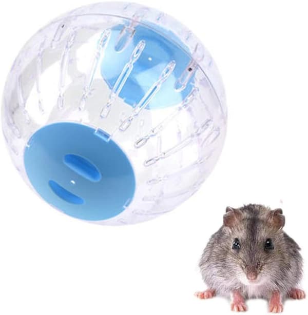Hamsterboldlegetøj, motionsbold, rullebold, løbebold, plastik legetøj (blå)