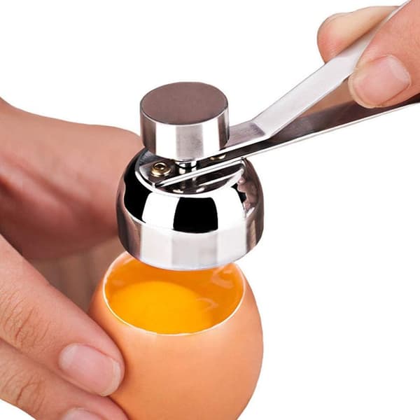 Eggeskallåpner Lokk i rustfritt stål Skallkutter Åpner Deler Eggkutter