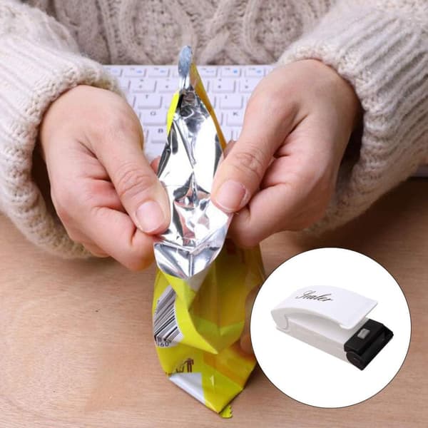Mini håndholdt bærbar poseforseglingsmaskin for vakuumpose og chipspose
