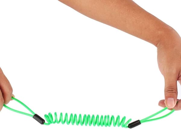 Antistöldfjäderpåminnelse rep, säkerhetsfjäderpåminnelse kabel tät-grön Green