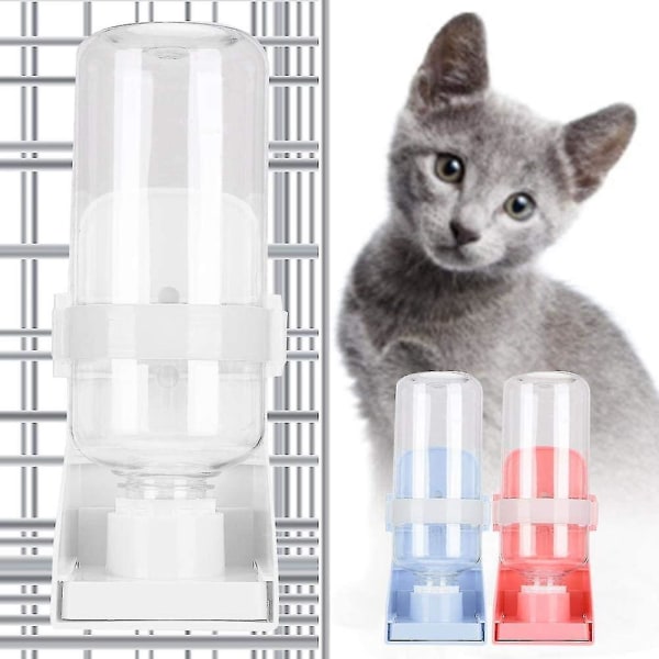 Hängande plastautomatisk hundkattvattenbehållare för husdjursvatten White