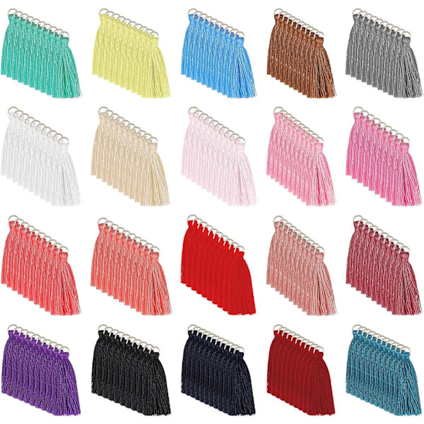 200 stycken Mini Tassel Kit Tiny Craft Tassel Handgjord för Smyckestillverkning