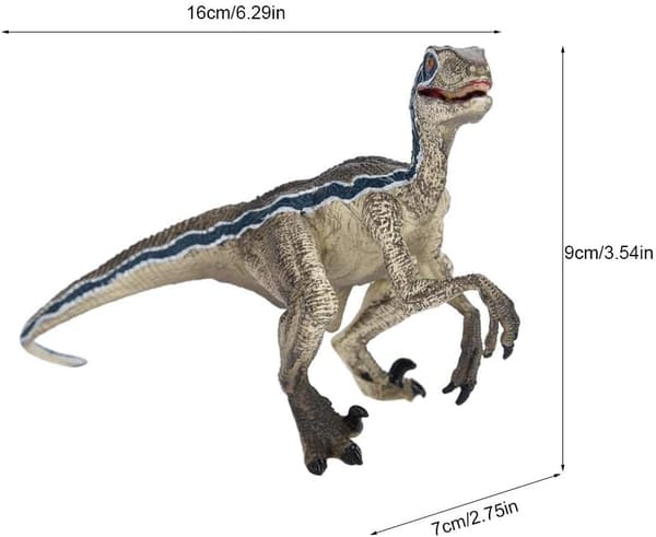 Børns Mini Simulation Dinosaur Dukke Model Legetøjsgave (Blå) Blue
