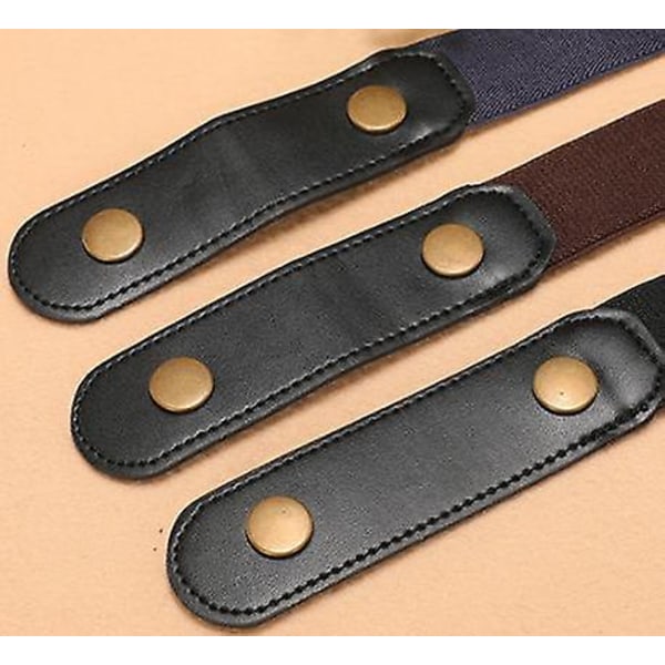 Osynlig Lazy Belt Unisex Spännen Bälten（Klassisk） black