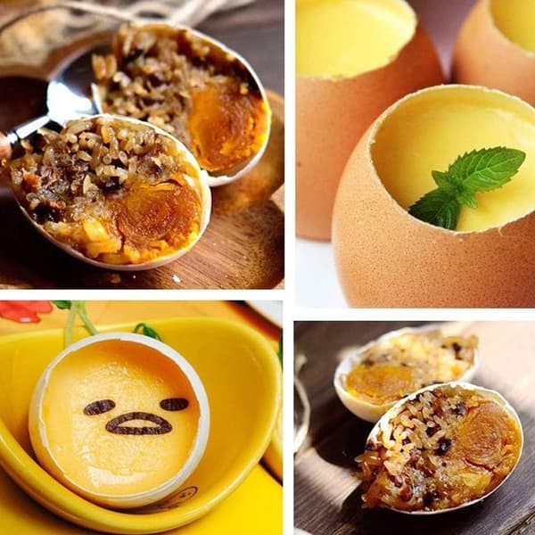 Eggeskallåpner Lokk i rustfritt stål Skallkutter Åpner Deler Eggkutter