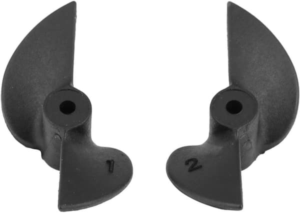 1 par RC-båtpropeller, 2 blader CW CCW nylonpropellsett for 2 mm akseltilbehør