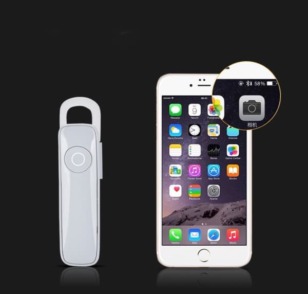 M165 Bluetooth headset trådløst mini headset enkelt ørepropp in-ear White