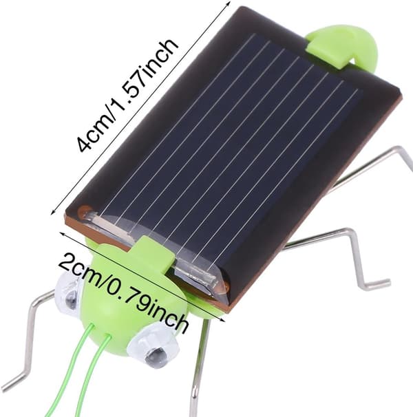 1 stk. Mini Kakerlak Solenergidrevet Robot Kakerlak / Græshopper Pædagogisk Simulation (stil 2)