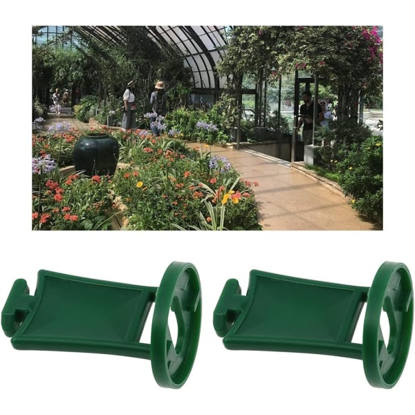50st Greenhouse Twist Clips Plast Längd 3.6mm Trädgårdsvägg Clips för trädgårdsdelar Fästsats
