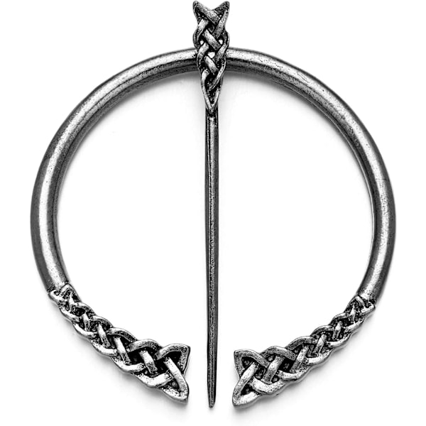 Viking Brosch Spänne Kläder Mantel Spänne Sjal Scarf Brosch Smycken （Stil6-forntida tenn） color 1