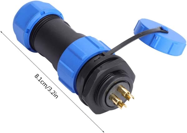 SP21- Luftfartspluggkontakt IP68 Vanntett Kobling Panelmontering (4-pin), Elektrisk Tilbehør color 1