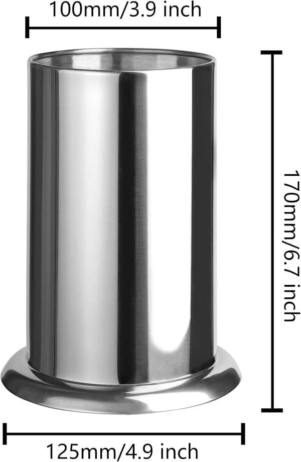 Sugrørsholder for benk, kaffepinnerholder i rustfritt stål 6,7\" x 4,9\"