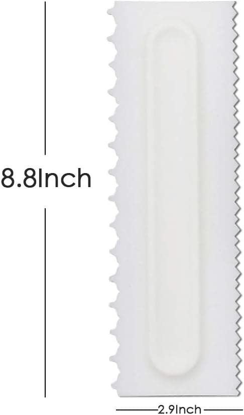 Kakskrapa i plast med sågtandad kant - 4-pack