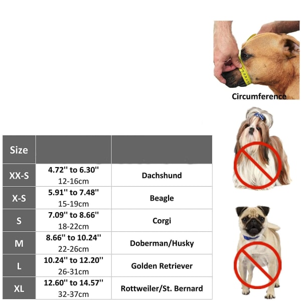 Nylon hundmunkorg för små medelstora hundar, mesh som andas (XS, grå) xs