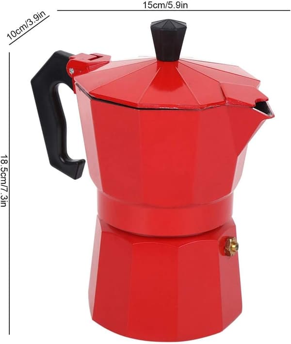 Køkken Klassisk Komfur Espressomaskine, 6-kops Induktionskaffeperkolator Bryggekedel