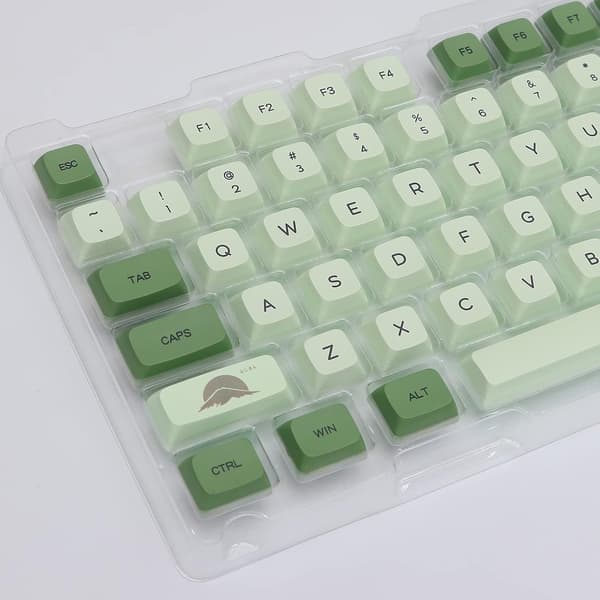 Matcha 124 taster XDA PBT Dye Sublimation Keycaps Sæt til mekanisk tastatur