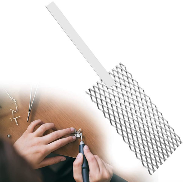 Platinerad titan mesh smyckesverktyg smyckesplätering pläteringsverktyg mesh med handtag