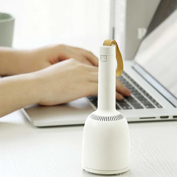 2 i 1 usb-skrivbordsdammsugare för rengöring av damm (vit) white